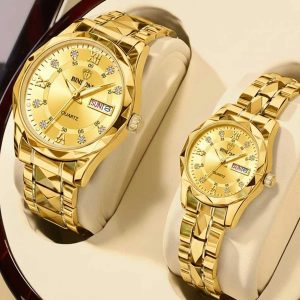Couple Watch - Gold