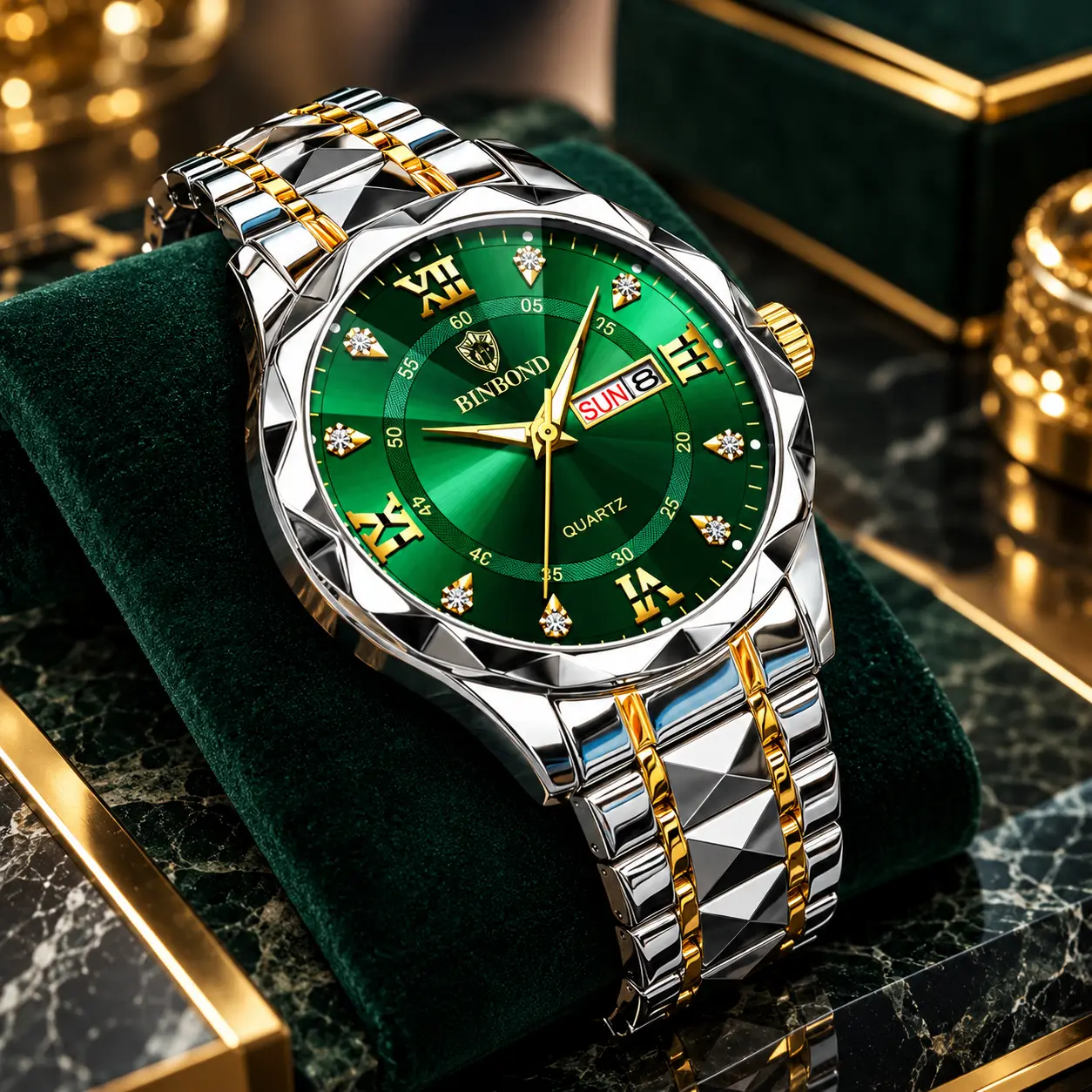 Emerald Luxe BINBOND Timepiece